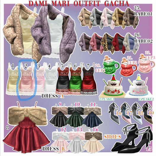2.DAMI.MARI GACHA #dressA 2/legacy