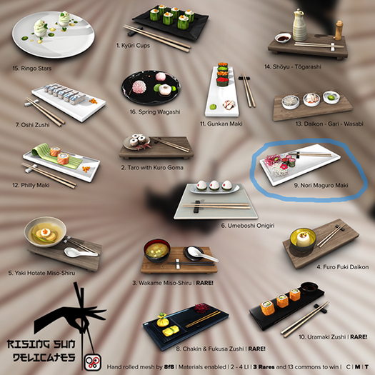 09 - 8f8 - Rising Sun Delicates - Nori Maguro Maki