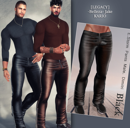 E.Storm Pants Male. Dimitri Black