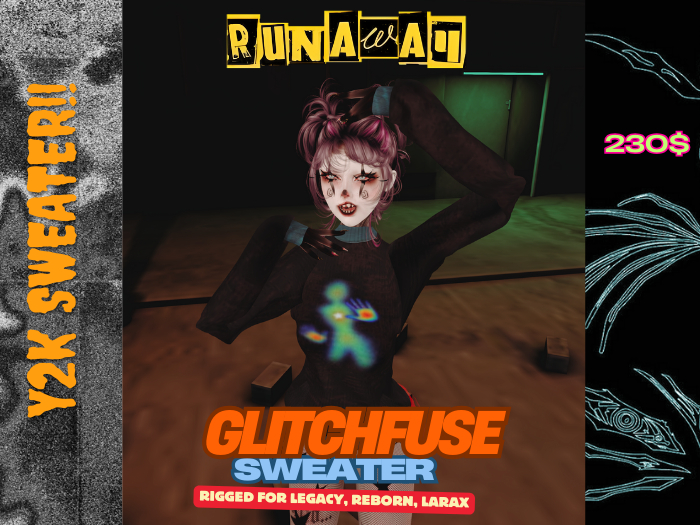runaway: glitchfuse sweater (fullpack)