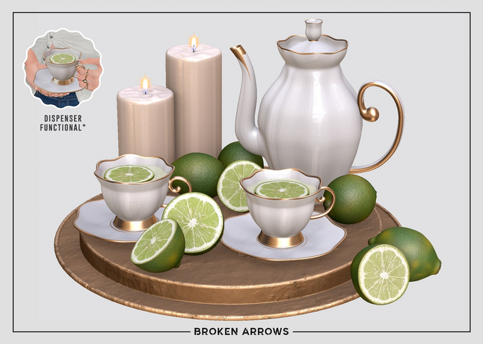 BROKEN ARROWS - Evening Tea - Limes - Golden 