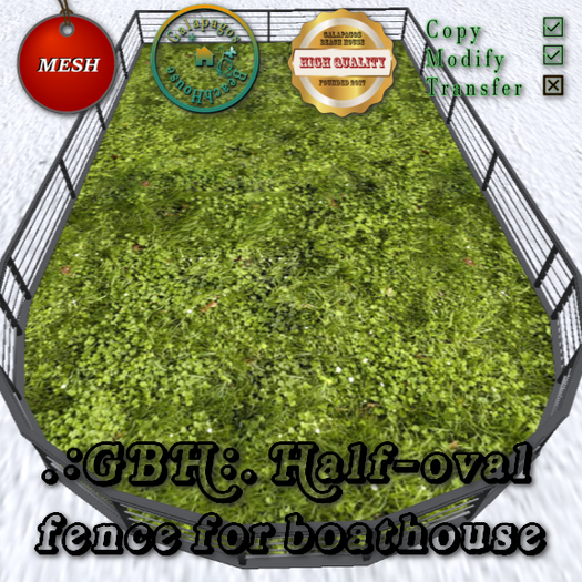 .:GBH:. Boathouse half-round fence