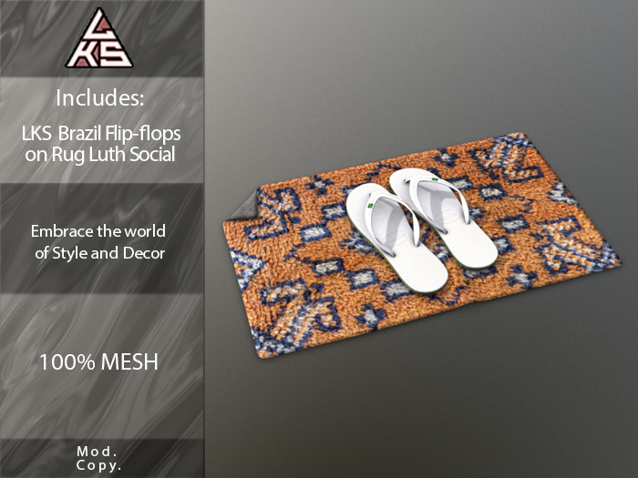 LKS Flip-Flops on Rug Luth Social