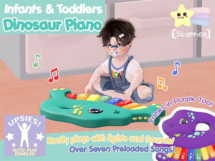 [Starries] Dinosaur Piano Set (Upsies AutoPlay)