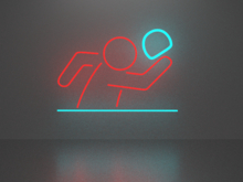Tennis 1 neon sign Full Permission
