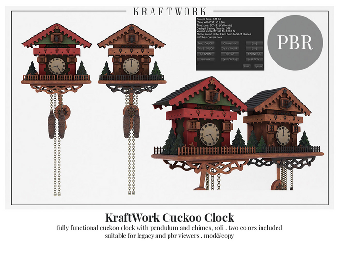 KraftWork Cuckoo Clock (Add Me)