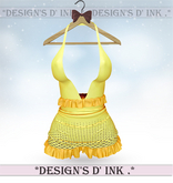 Olivia Dress - Titanium Yellow Pastel