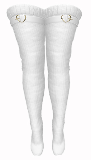 *CK* Gingerbread socks WHITE