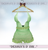 Olivia Dress - Apple Green Pastel