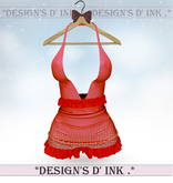 Olivia Dress - Red Pastel