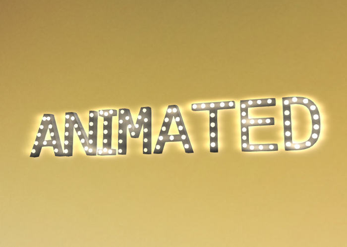 [Px] "ANIMATED" Illuminated Light Bulbs Sign