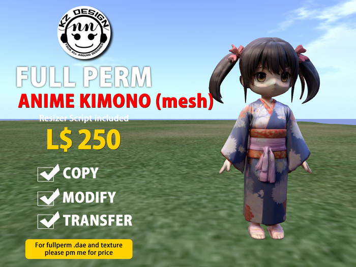 (Boxed) Fullperm KZ Anime  Kimono