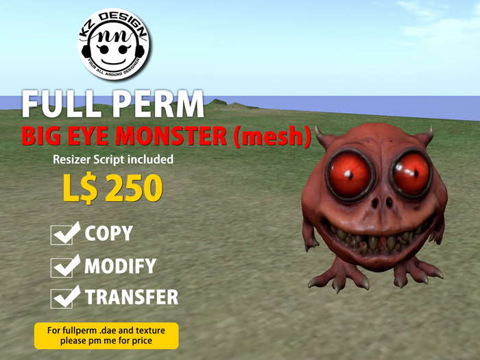 (Boxed) Fullperm KZ Big Eye Monster