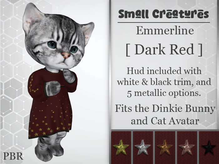 Small Creatures - Emmerline Dinkie - Dark Red