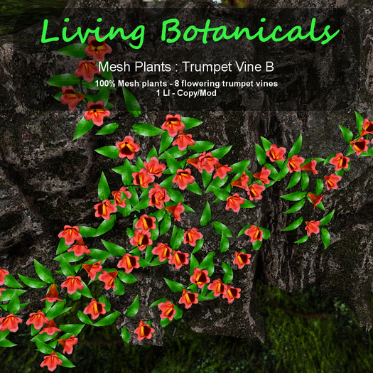 Inochi Botanicals - Mesh Plant "Trumpet Vine B"