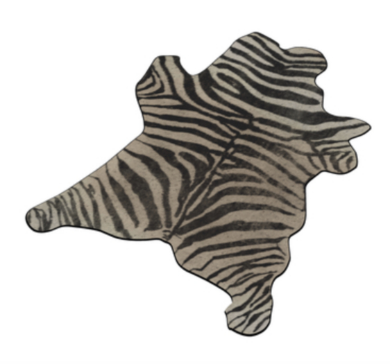 Faux Zebra Rug