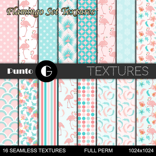 Full Perm Textures - Set Flamingo
