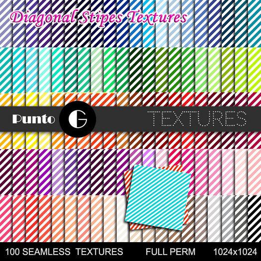 Full Perm Textures - Diagonal Stipes