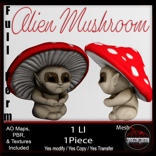 Full Perm Alien Fantasy Mushroom
