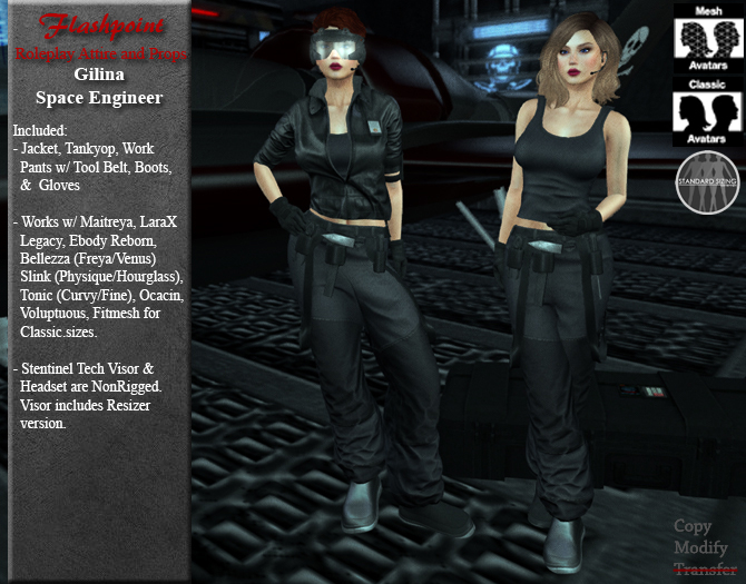 Gilina Space Engineer - Black