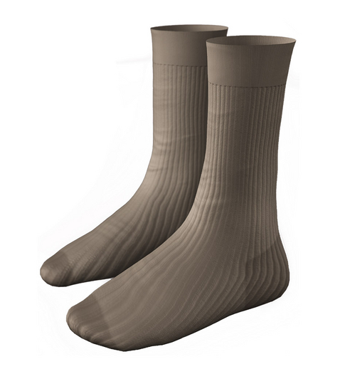 SOJOUR - Flat cotton socks - tan