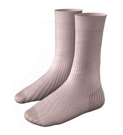 SOJOUR - Flat cotton socks - nude
