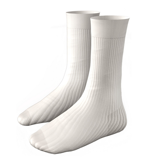 SOJOUR - Flat cotton socks - ivory