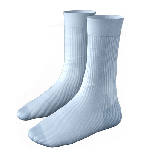 SOJOUR - Flat cotton socks - blue