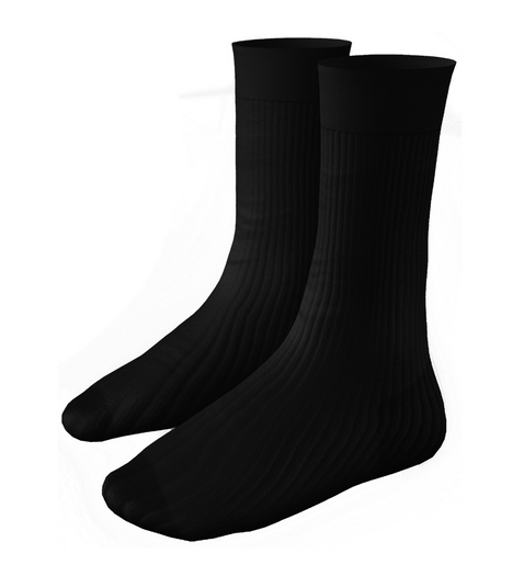 SOJOUR - Flat cotton socks - black