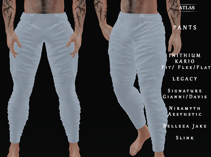 *ATLAS*PAULO PANTS White Kario/Legacy/Belleza/Signature/Aesthetic/SLINK