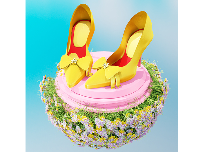 YELLOW  "LUSH" Heels : PROFANITY