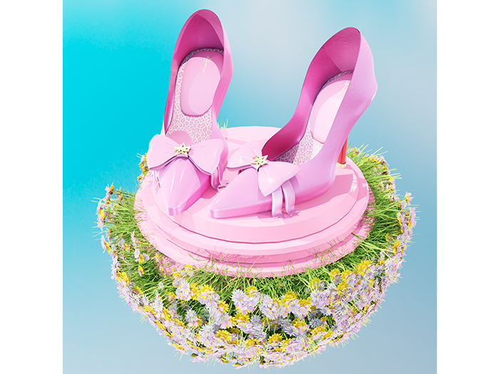 PINK   "LUSH" Heels : PROFANITY