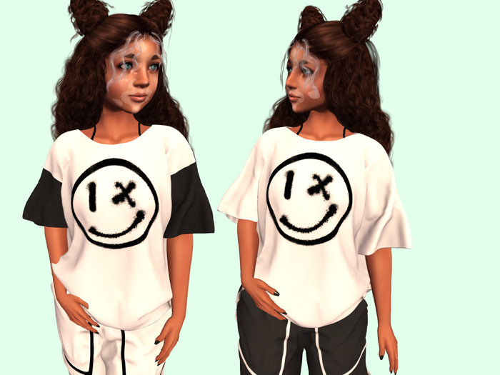 *SS* Rebirth Neon Shirts Black/White