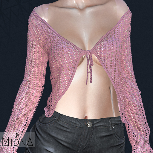 MIDNA - Hanna Outfit - Cardigan - ROSE