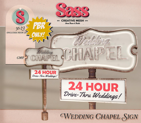 Sass (Wedding Chapel Sign)