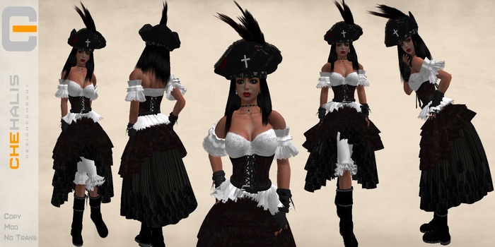 Chehalis Danube Pirate black hair