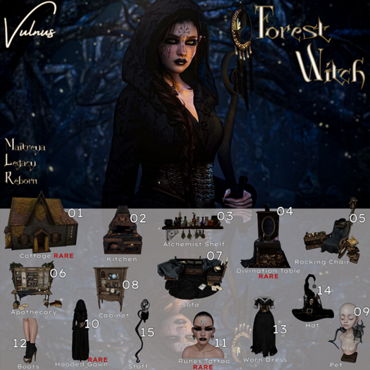 1. Vulnus Forest Witch Cottage RARE