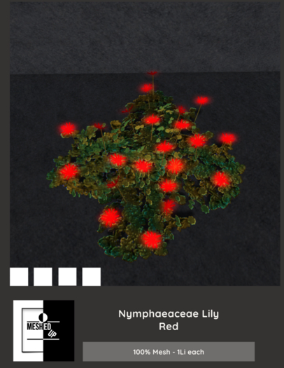 MeshedUp: Nymphaeaceae Lily Red