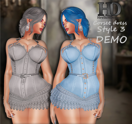 HrelicHDesign Corset dress style 3 DEMO