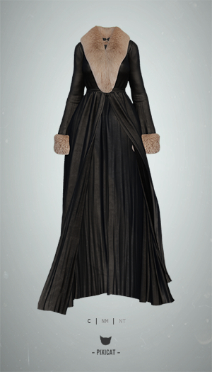 -Pixicat- Alse Robe (LeatherBlack)
