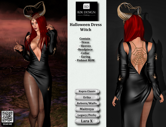 ..::B2K Design::..Halloween Dress Witch - ADD