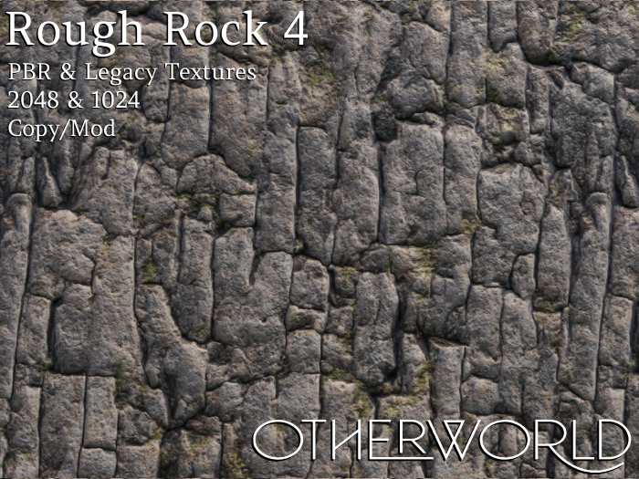 Otherworld PBR Materials - Rough Rock 4 CM