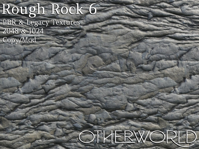 Otherworld PBR Materials - Rough Rock 6 CM