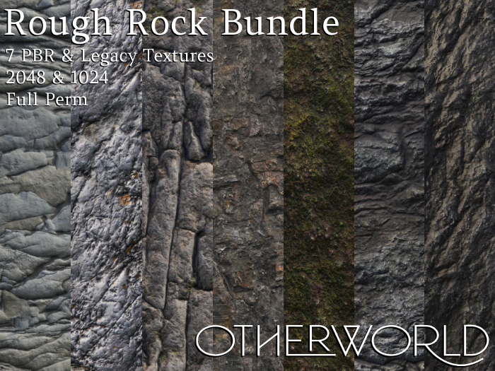 Otherworld PBR Materials - Rough Rock Collection CMT