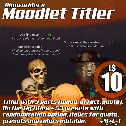 :Frio's: Rimworlder's Moodlet Titler