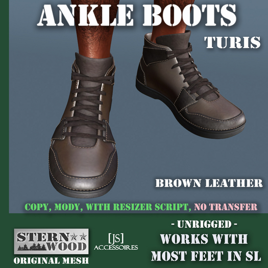 {JS} Ankle Boots 'Turis' -  Brown Leather