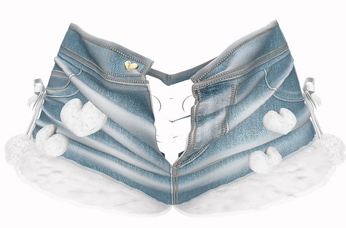 *CK* Kitten joy shorts DENIM MEDIUM