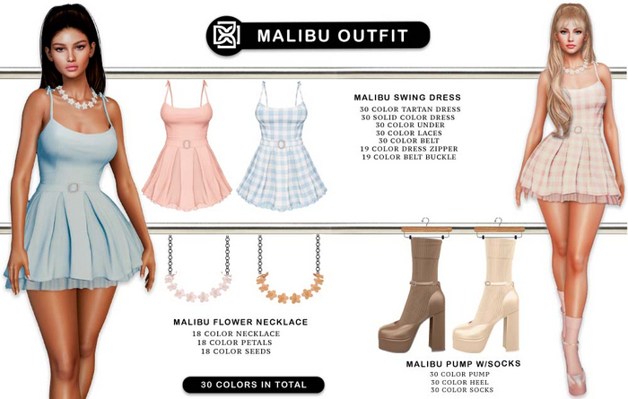 Addams - Malibu Outfit #MEGAPACK