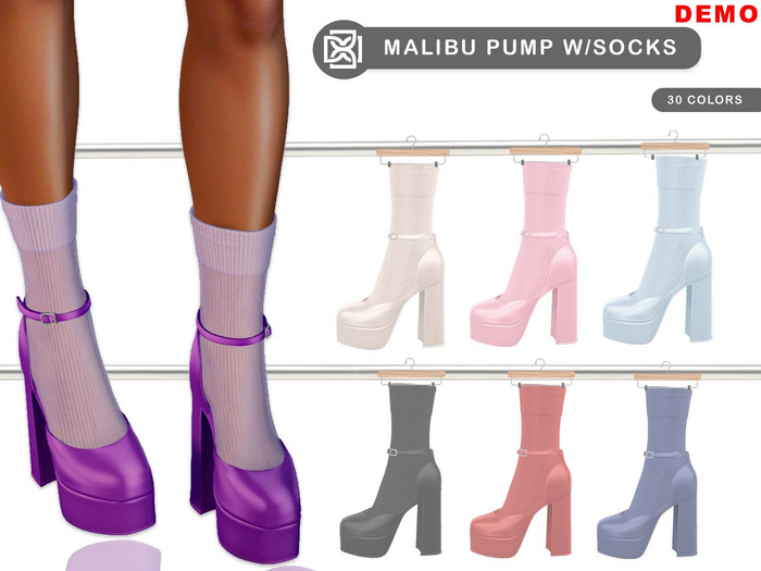 Addams - Malibu Pump with Socks #DEMO