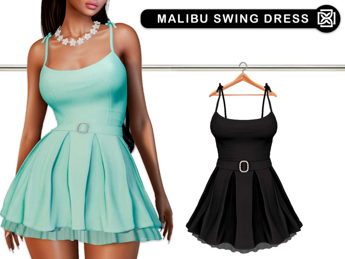 Addams - Malibu Swing (Plain) Dress #30